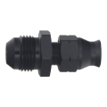 Picture of DeatschWerks 8AN Male Flare to 5-16in Hardline Compression Adapter - Anodized Matte Black