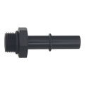 Picture of DeatschWerks 6AN ORB Male to 3-8in Male EFI Quick Connect Adapter - Anodized Matte Black