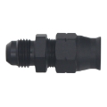 Picture of DeatschWerks 6AN Male Flare to 3-8in Hardline Compression Adapter - Anodized Matte Black