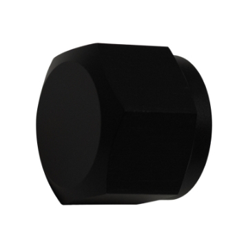 Picture of DeatschWerks 10AN Female Flare Cap - Anodized Matte Black