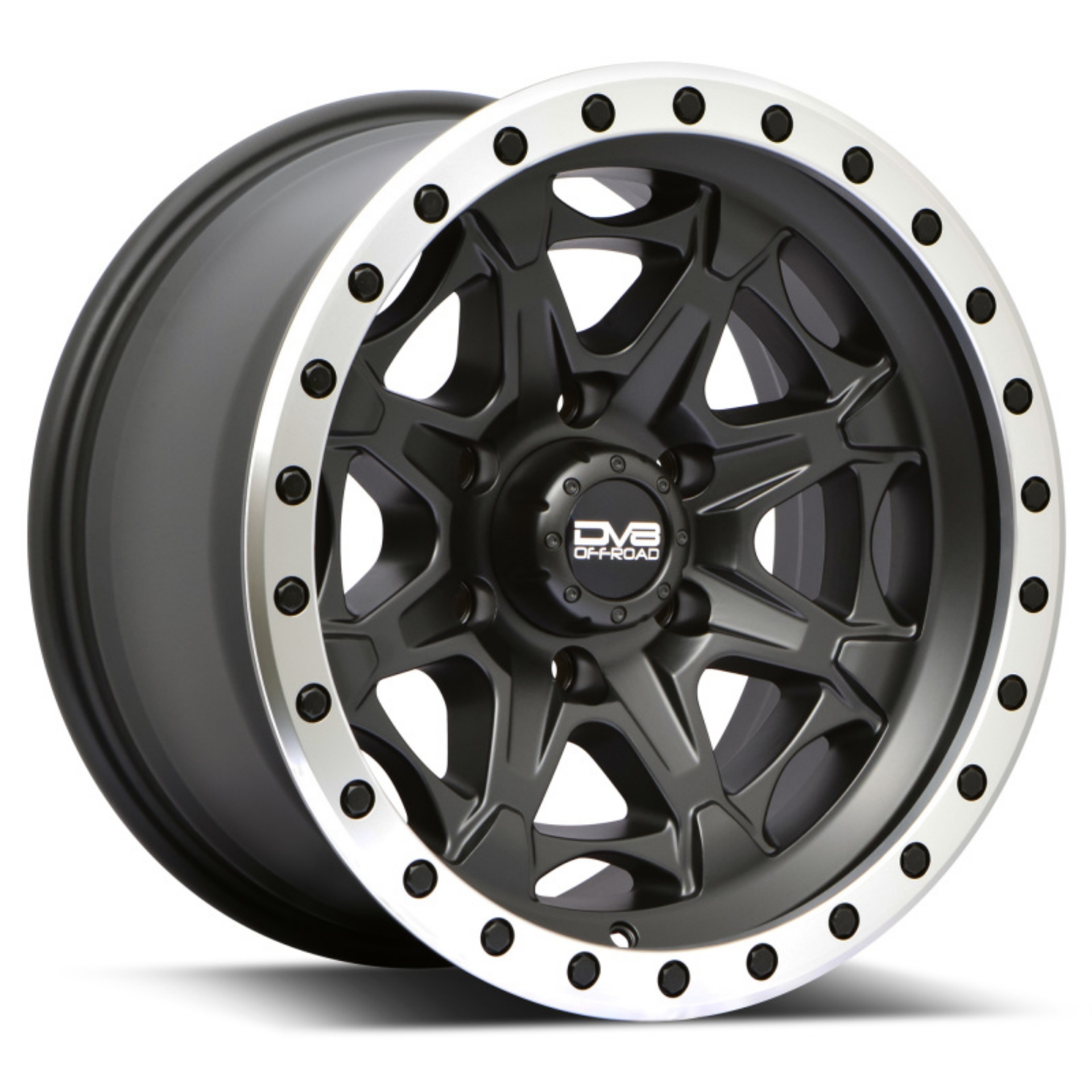 Picture of DV8 Offroad Aluminum 886 Beadlock Wheels 20x9 5x127 - 12mm Matte Black