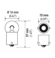 Picture of Hella Bulb 67 12V 8W 4CP BA15s G6