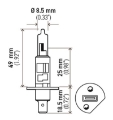 Picture of Hella Bulb H1 12V 55W P14-5s T2-5 LONGLIFE