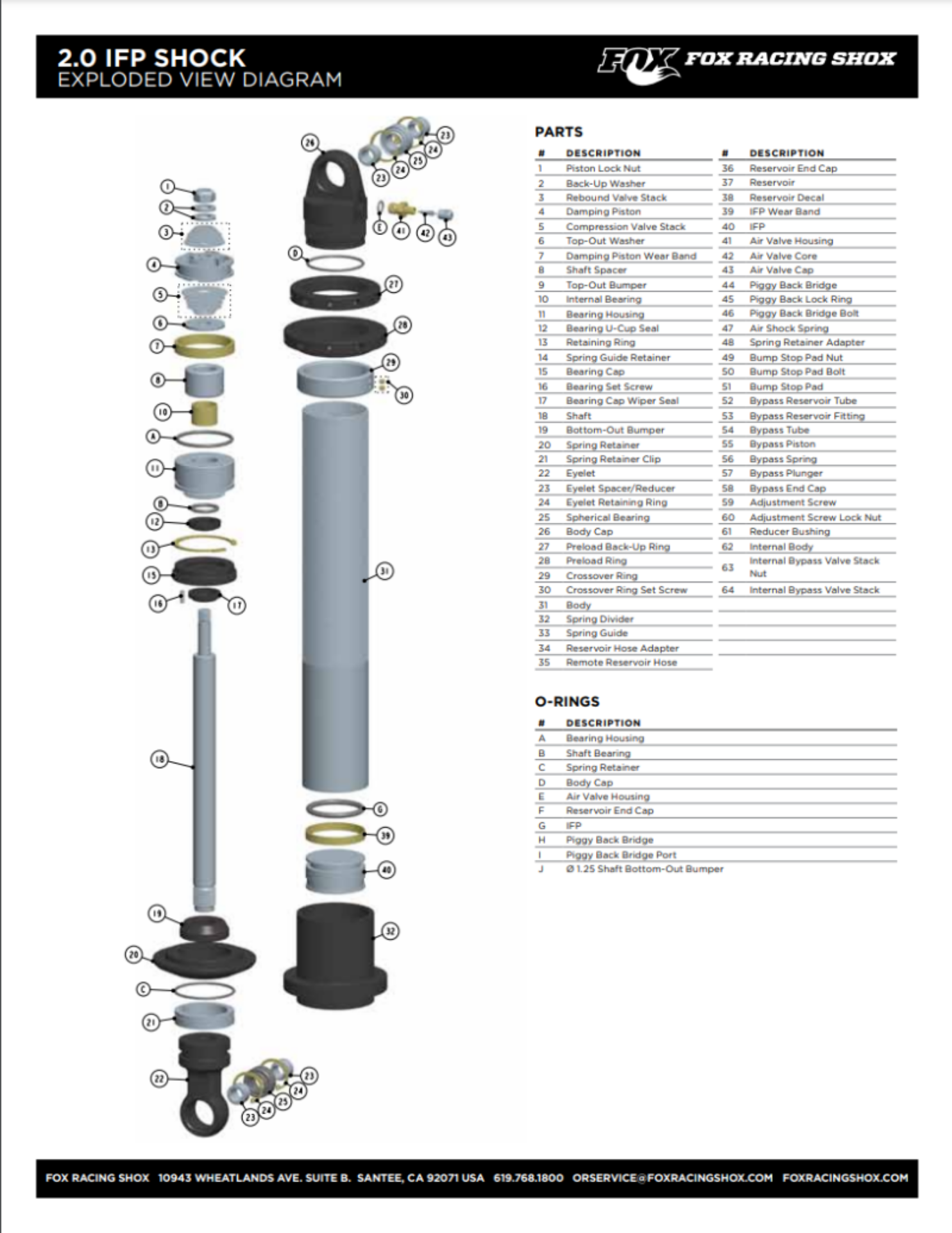 Picture of Fox B-O Dia- -875 Shaft -600 Tlg 80A Nbr Rubber