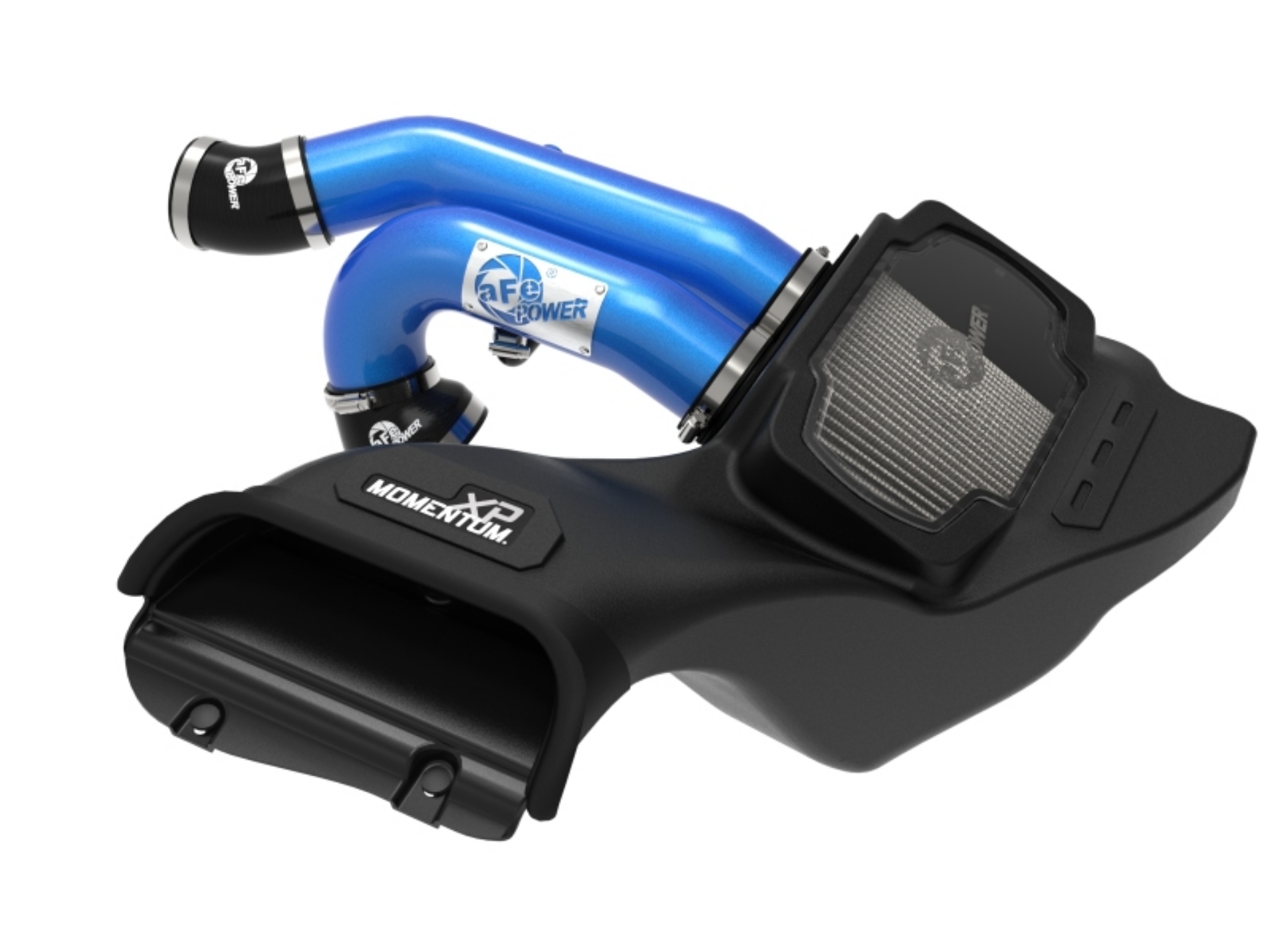 Picture of aFe 21-22 Ford F-150 Raptor V6-3-5Ltt Momentum XP Cold Air Intake System Blue w- Pro Dry S Filter