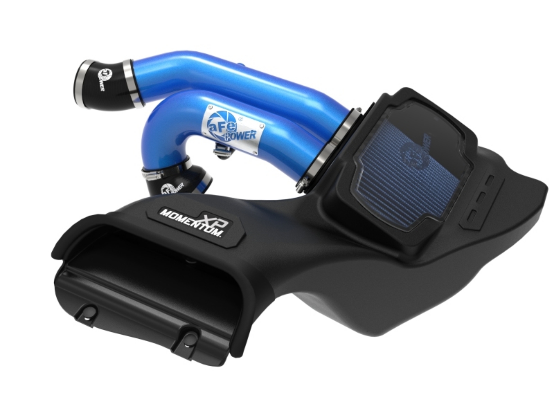 Picture of aFe 21-22 Ford F-150 Raptor V6-3-5Ltt Momentum XP Cold Air Intake System - Blue w- Pro 5R Filter