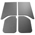 Picture of DEI 11-18 Jeep Wrangler JK 2-Door Boom Mat Headliner - 4 Piece - Gray Leather Look