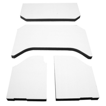 Picture of DEI 07-10 Jeep Wrangler JK 4-Door Boom Mat Headliner - 4 Piece - White