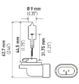 Picture of Hella Bulb 894 12V 375W Pgj13 T325