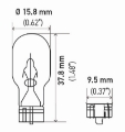 Picture of Hella Bulb 921 12V 16W W21X95D T5 Sb