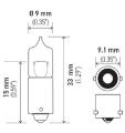 Picture of Hella Bulb H20W 12V 20W Ba9S T275