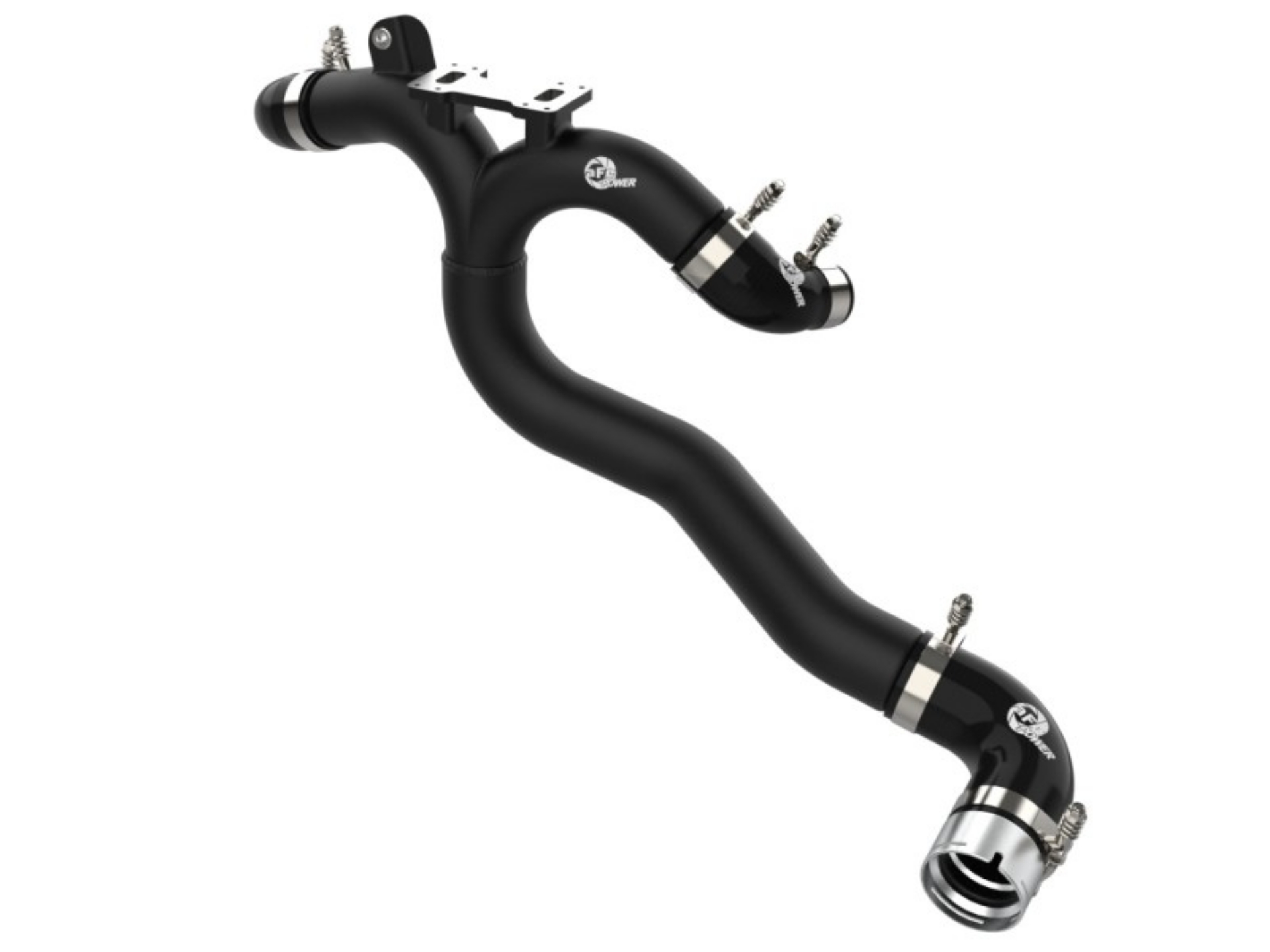 Picture of aFe Kia Stinger 18-22 V6-3-3L tt BladeRunner Hot Charge Pipe- Black