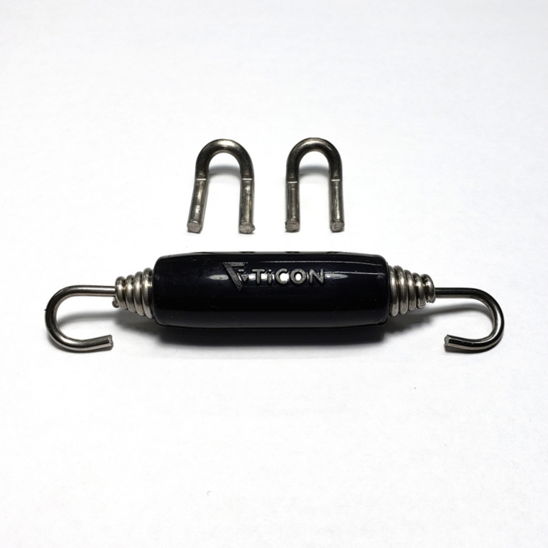 Picture of Stainless Bros Spring Tab Kit - Single SS304 1 Spring 2 Hook and 1 Black Silicone Sleeve