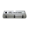 Picture of Ford Racing Ford 289-302-351W Die-Cast Valve Covers - Polished w-Black Logo