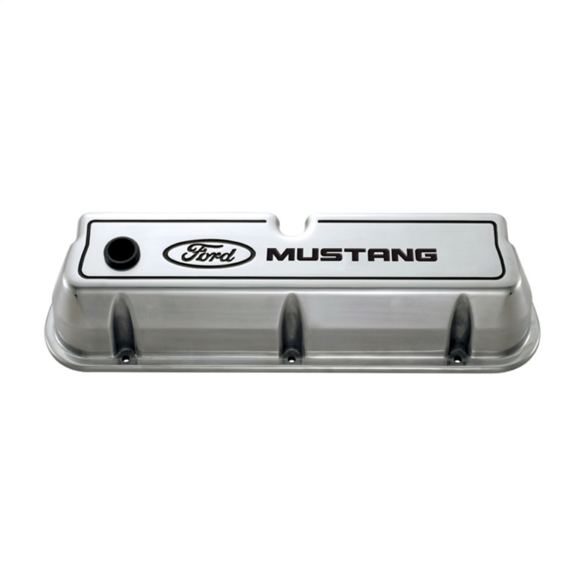 Picture of Ford Racing Ford 289-302-351W Die-Cast Valve Covers - Polished w-Black Logo