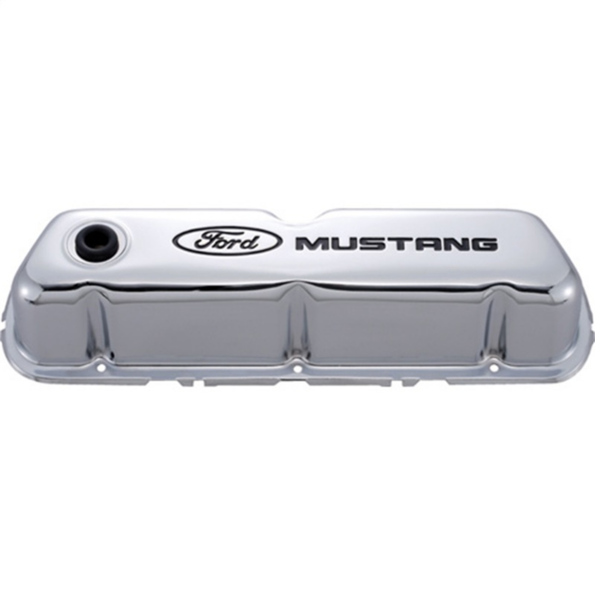 Picture of Ford Racing Ford Mustang Logo Stamped Steel Chrome Valve Covers