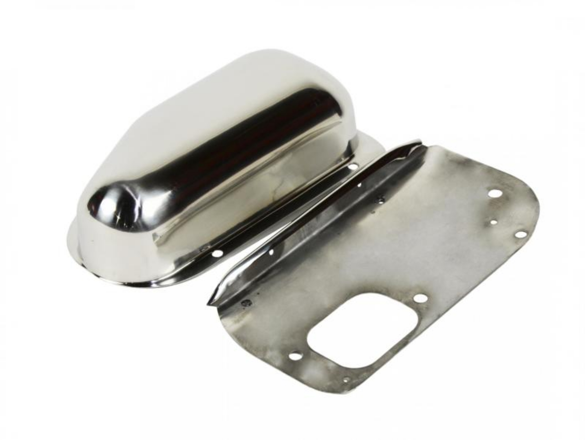 Picture of Kentrol 76-86 Jeep Wiper Motor Cover CJ - Polished Silver