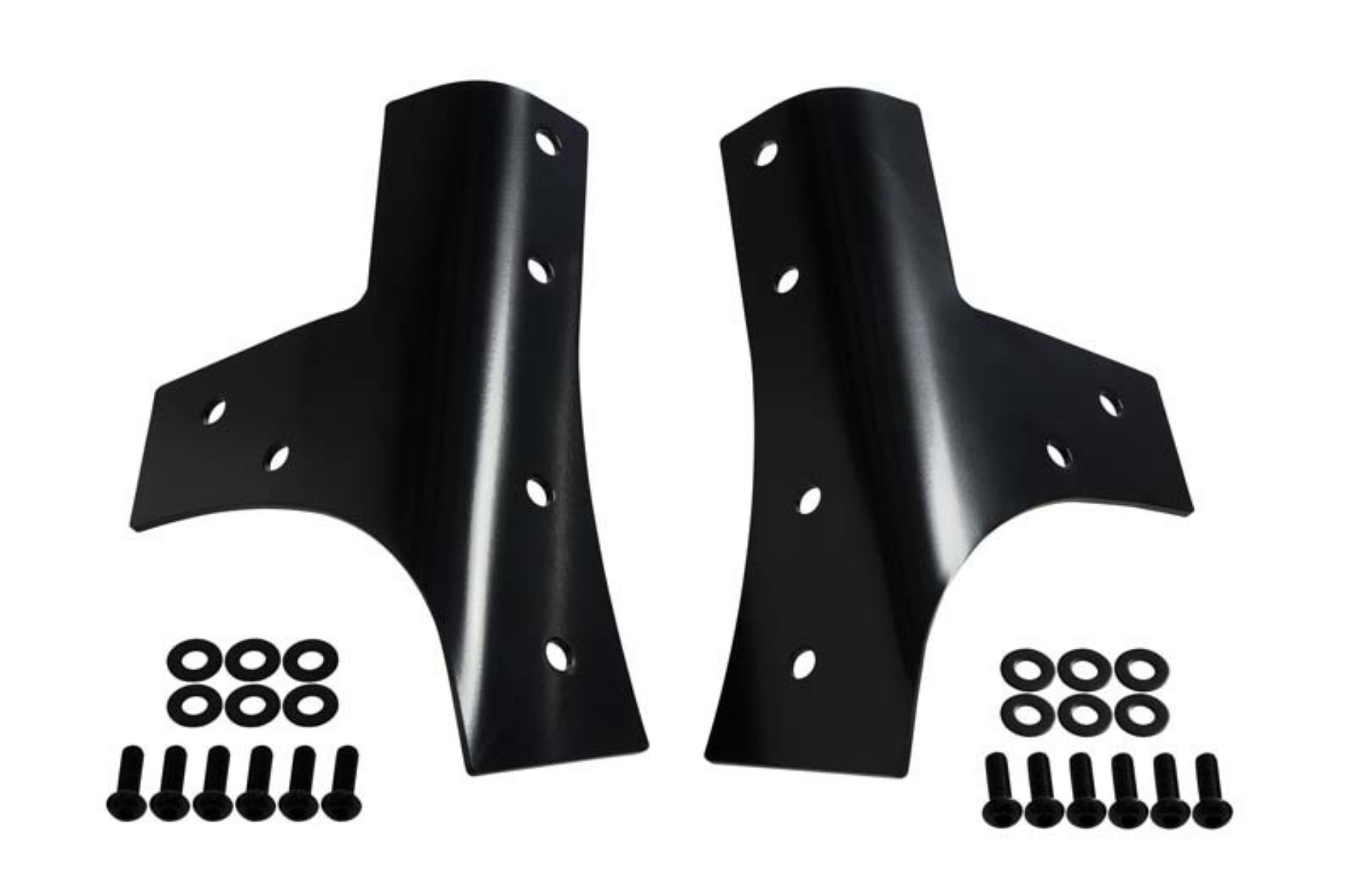 Picture of Kentrol 07-18 Jeep Wrangler JK Windshield Supports Pair - Powdercoat Black