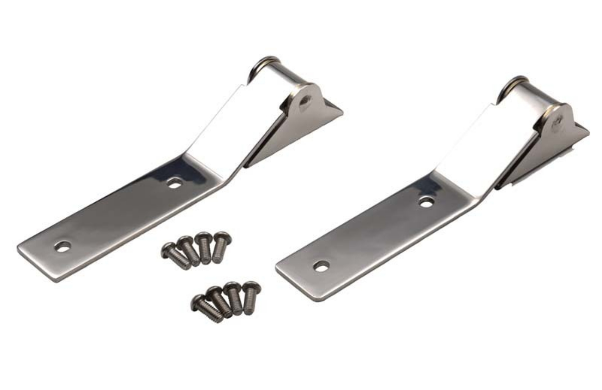 Picture of Kentrol 87-95 Jeep Wrangler YJ Tailgate Hinge Pair - Polished Silver