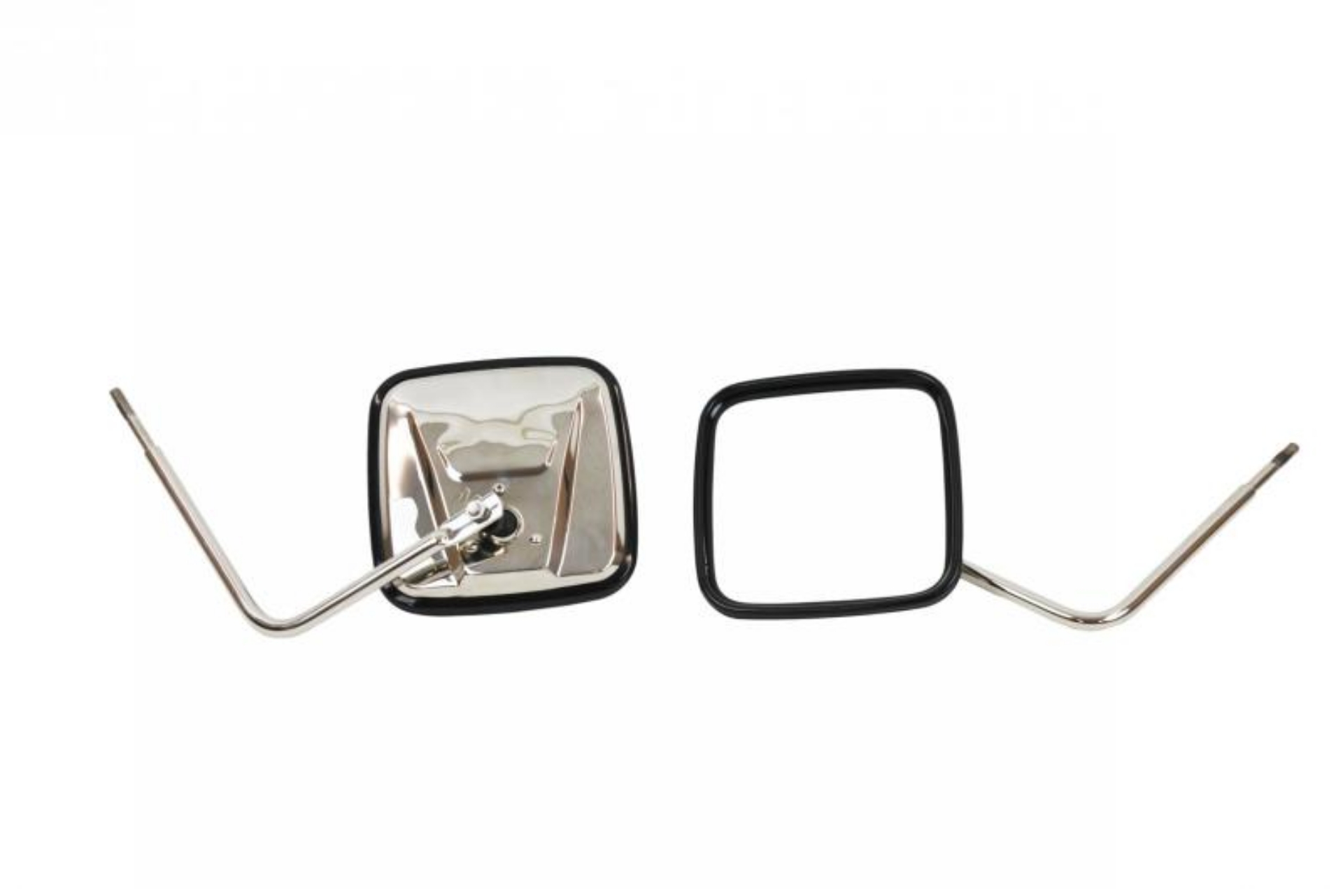 Picture of Kentrol 76-18 JEEP CJ-Wrangler YJ-TJ-JK Outback Mirrors Pair - Polished Silver