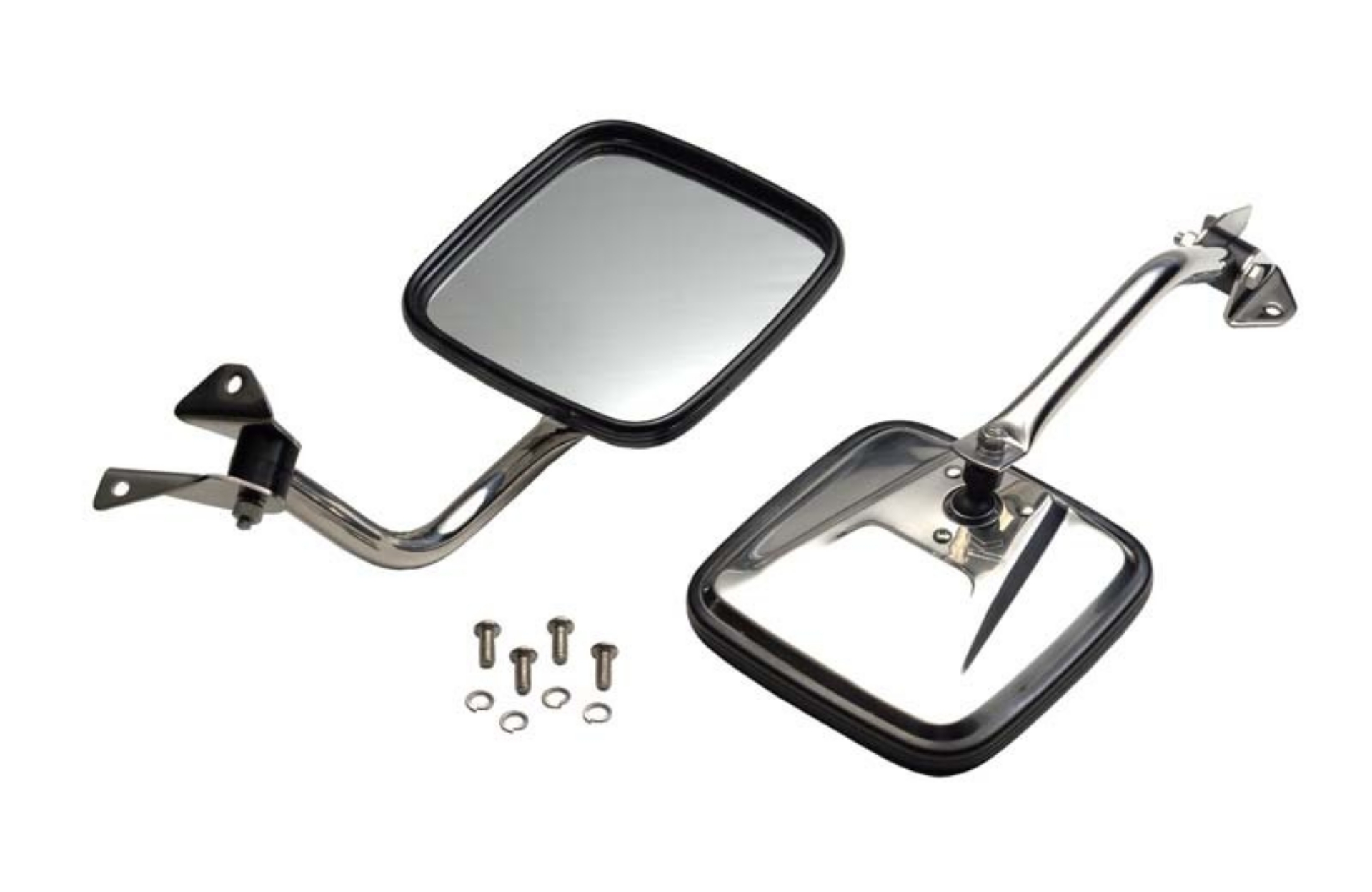 Picture of Kentrol 87-95 Jeep Wrangler YJ Mirror Kit Pair- Polished Silver