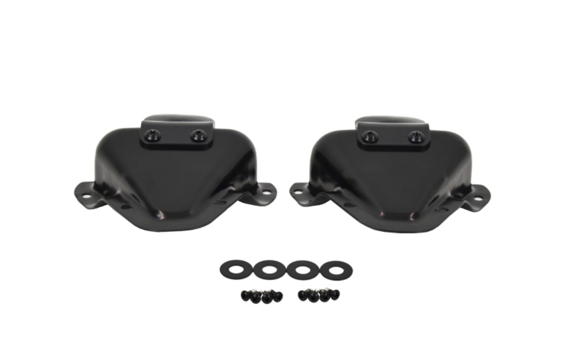 Picture of Kentrol 81-95 Jeep CJ-Wrangler YJ Interior Door Latch Brackets Pair - Powdercoat Black