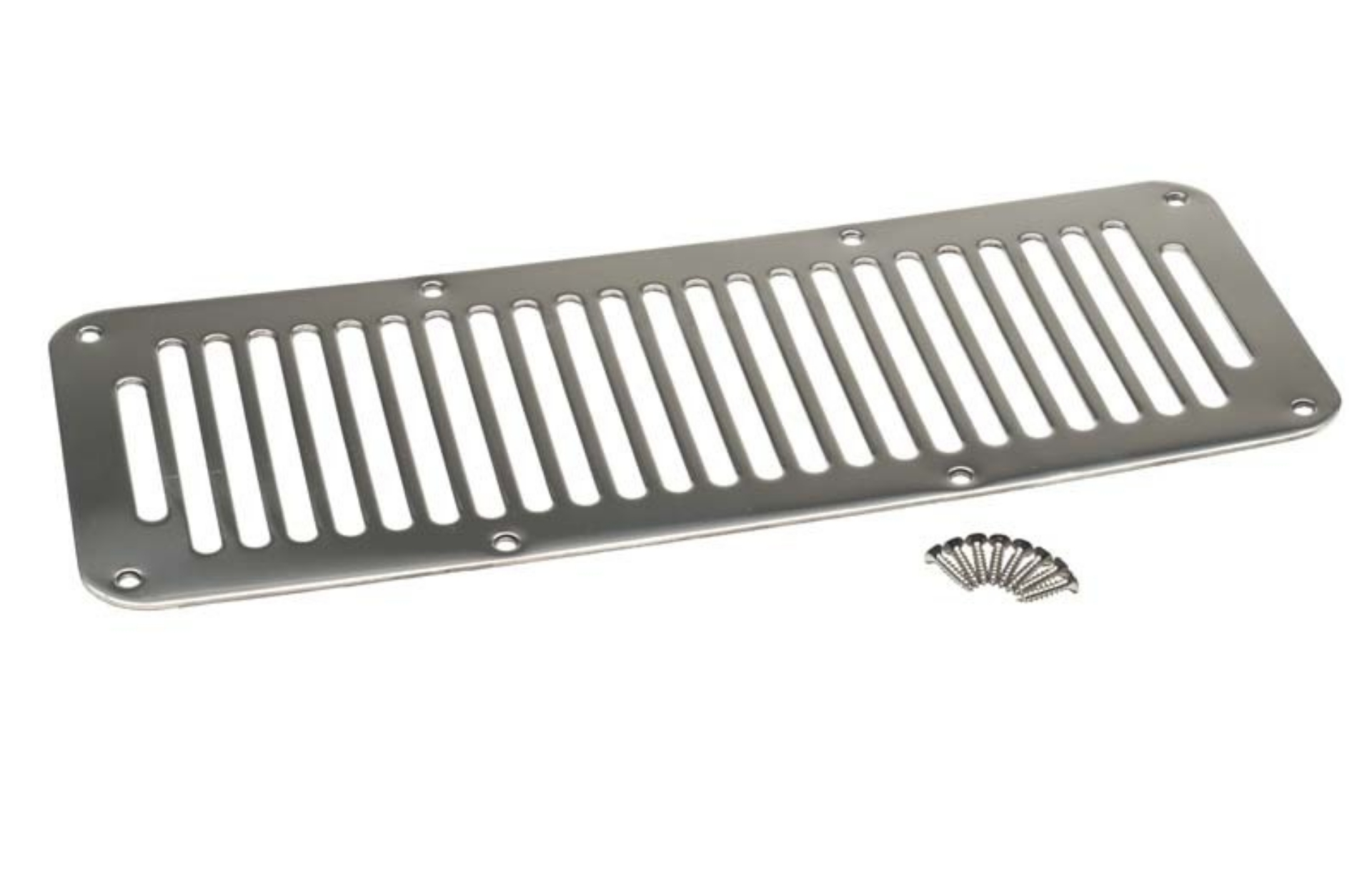 Picture of Kentrol 87-95 Jeep Wrangler YJ Hood Vent 8 Holes- Polished Silver