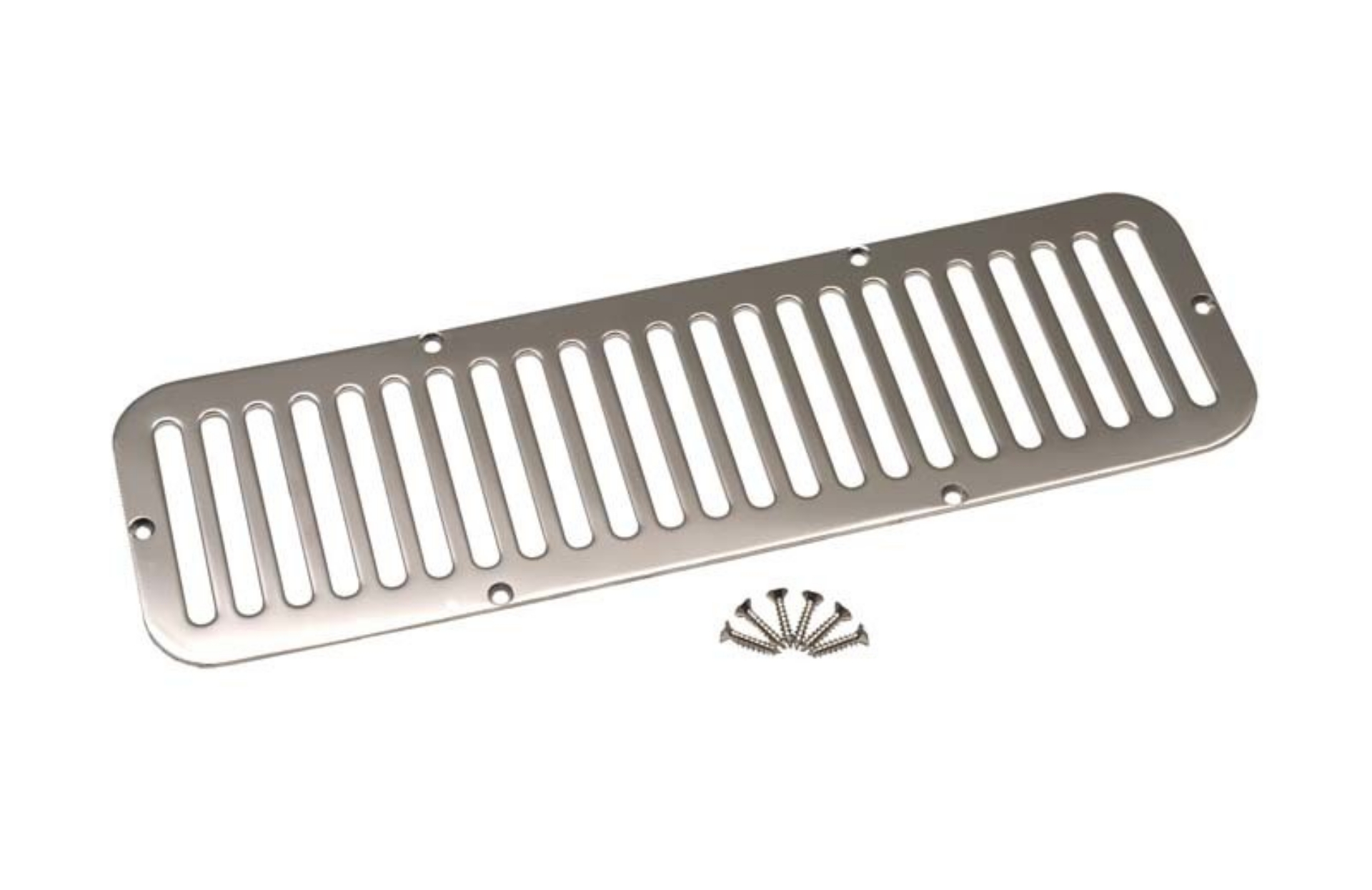 Picture of Kentrol 55-77 Jeep CJ5 Hood Vent - Polished Silver