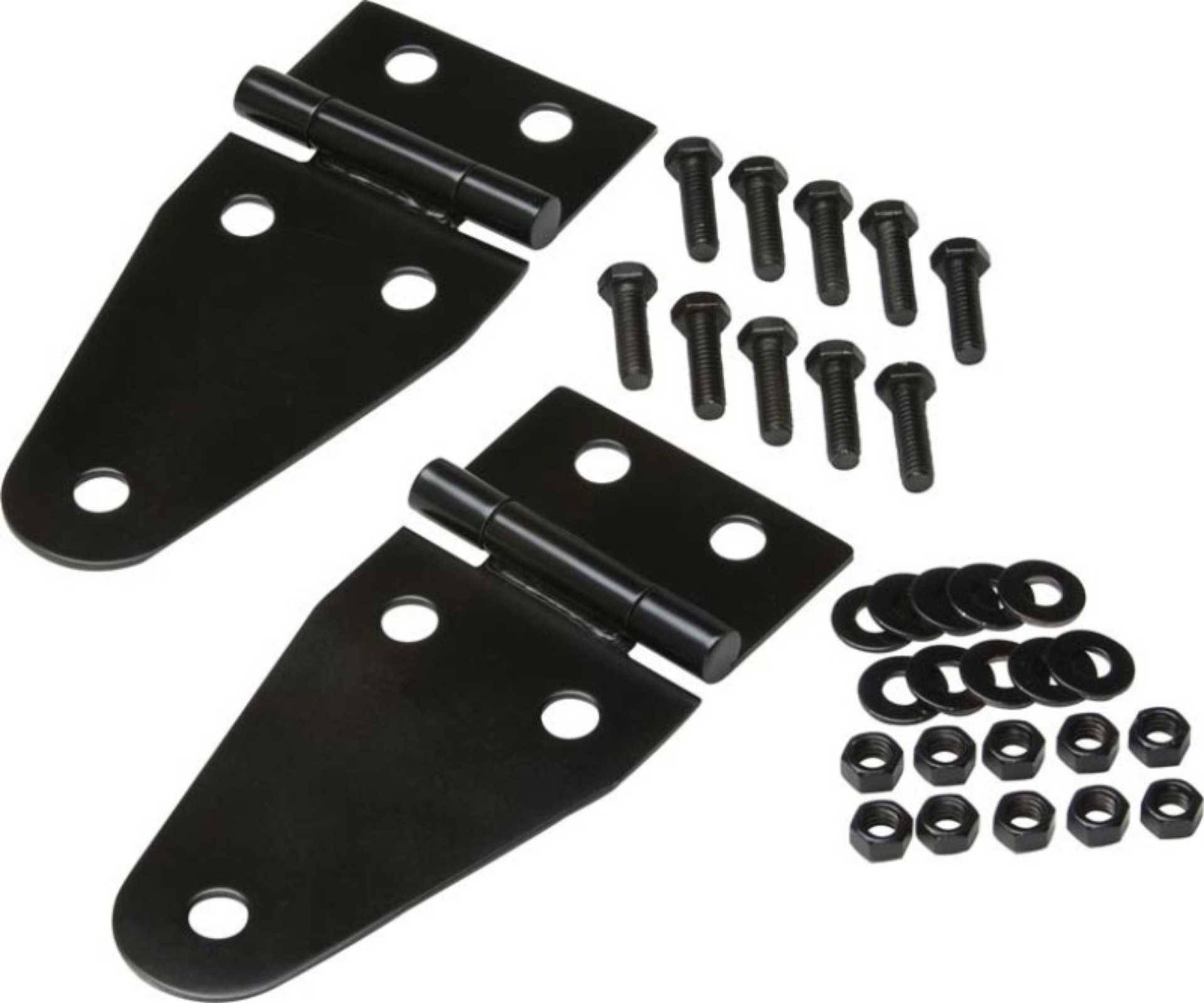 Picture of Kentrol 55-95 Jeep CJ-Wrangler YJ Hood Hinge Pair - Powdercoat Black