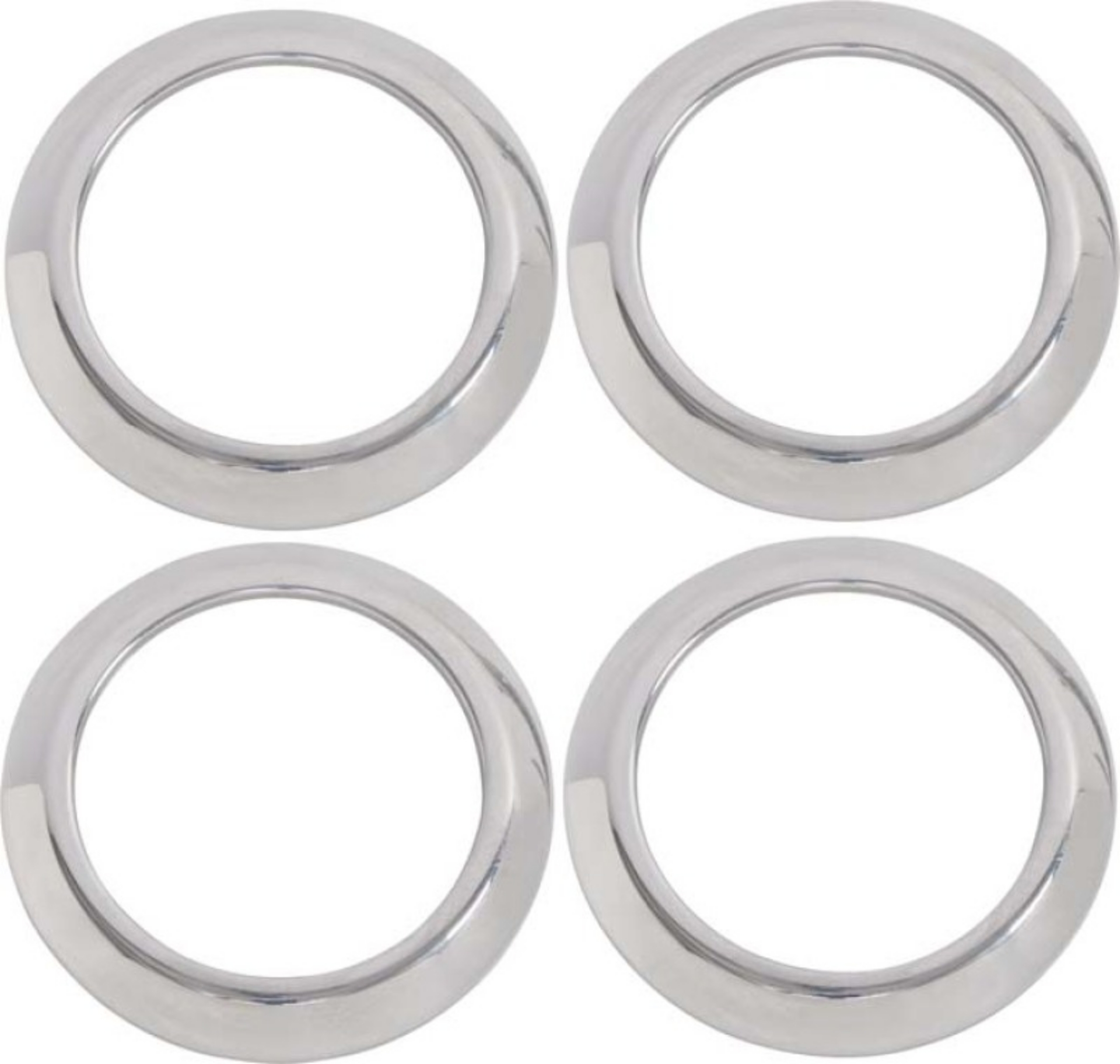 Picture of Kentrol 07-10 Jeep Wrangler JK Air Vent Bezels 4 Pieces - Polished Silver