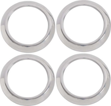 Picture of Kentrol 07-10 Jeep Wrangler JK Air Vent Bezels 4 Pieces - Polished Silver