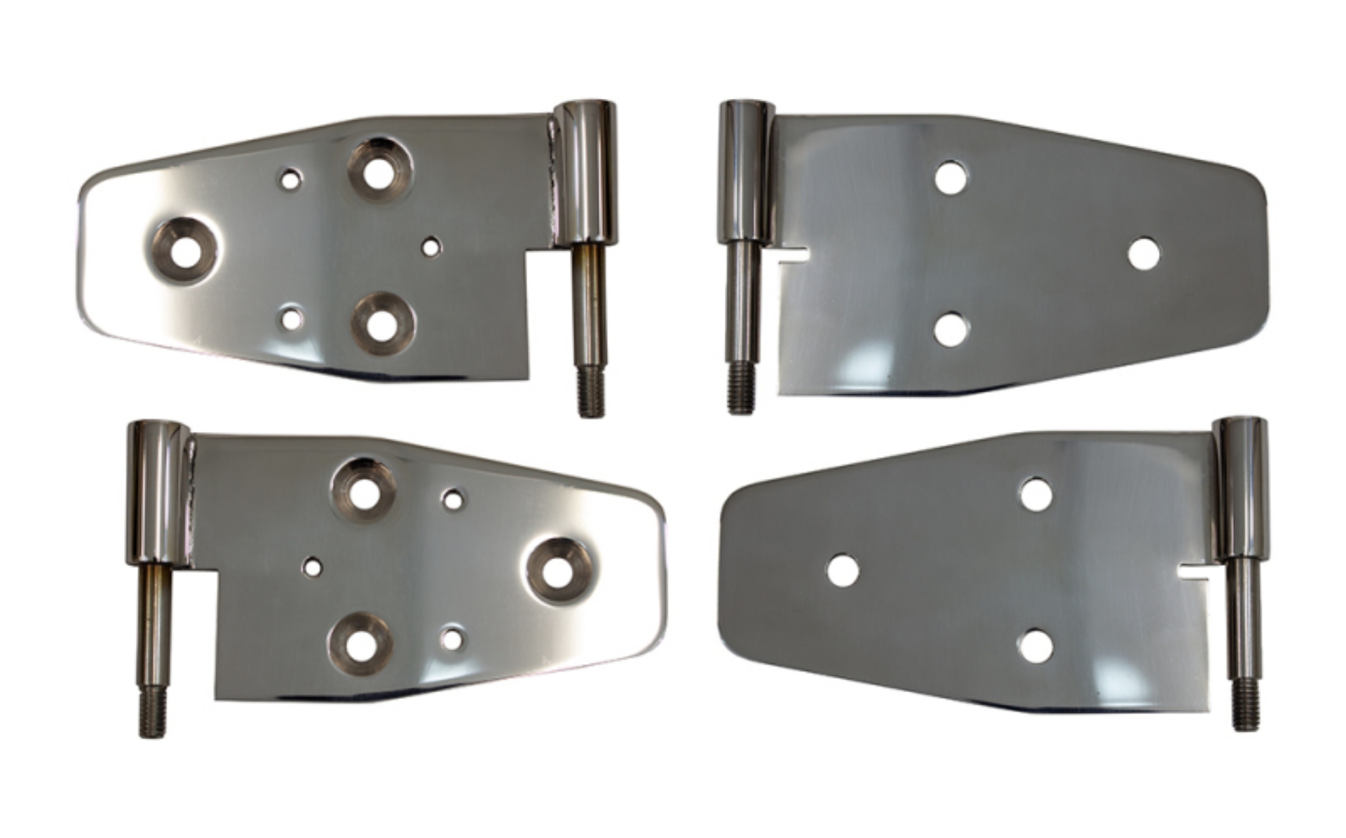 Picture of Kentrol 03-06 Jeep Wrangler TJ Door Hinge Set of 4 Pieces Polished