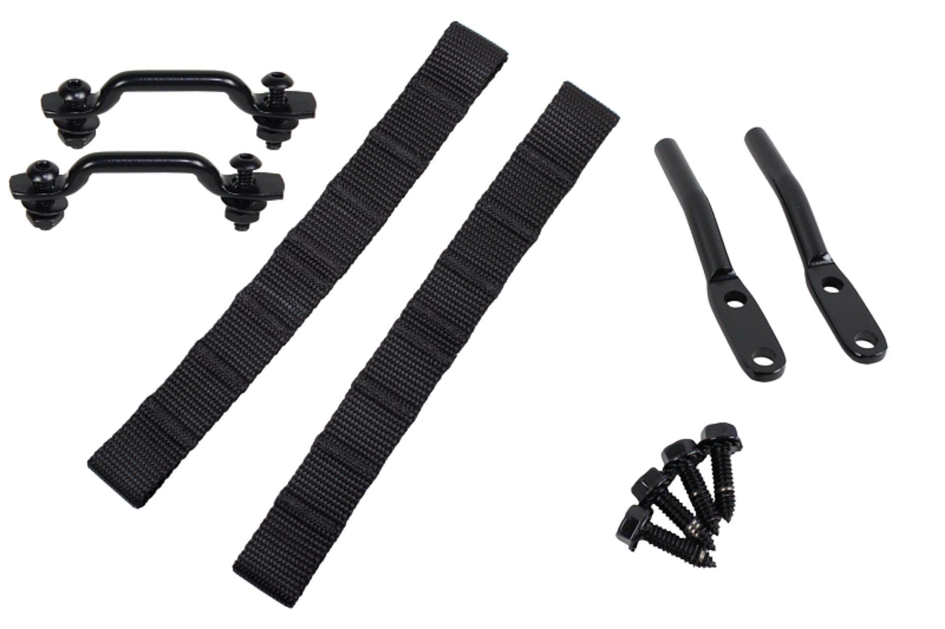 Picture of Kentrol 76-95 Jeep CJ-YJ Door Strap Kit Black Powdercoat Stainless Steel