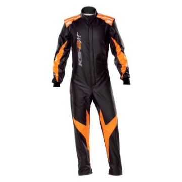 Picture of OMP KS-2 Art Suit Black-Orange - Size 130 For Children