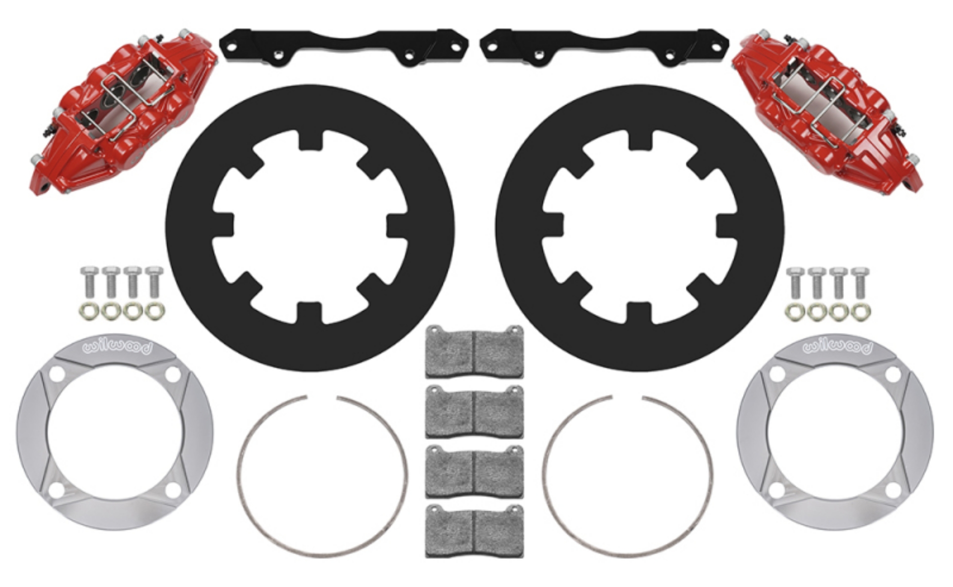 Picture of Wilwood 2014+ Polaris RZR XP 1000 Front Kit 11-25in - Red