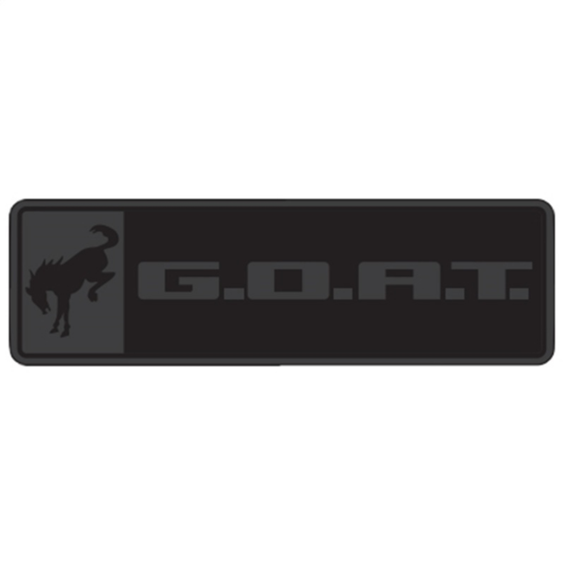 Picture of Ford Racing Bronco-Bronco Sport G-O-A-T- Badge - Black-Black