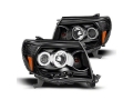 Picture of Raxiom 05-09 Tacoma Super White LED Halo Projector Headlights- Black Housing Clear Lens