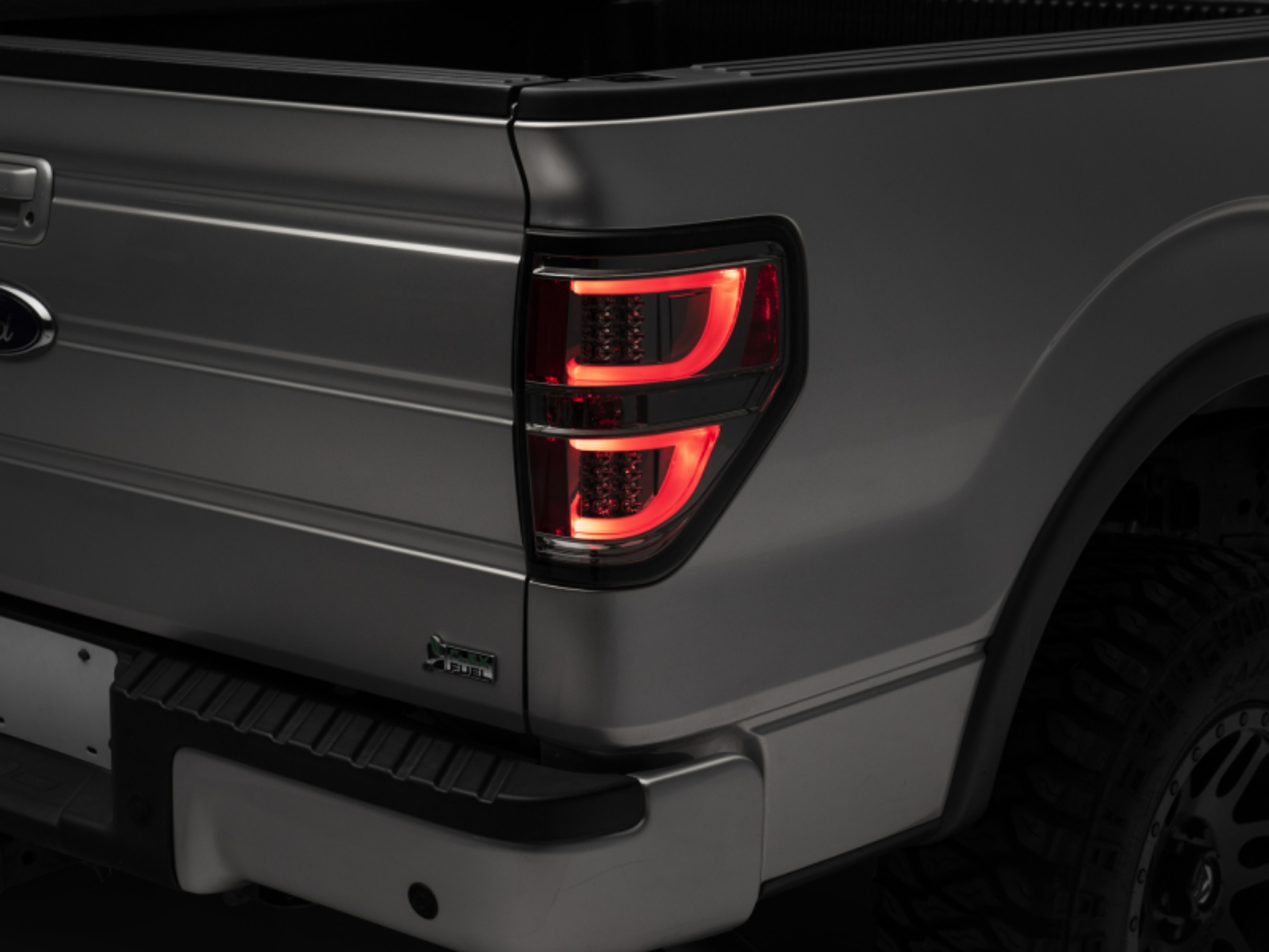 Picture of Raxiom 09-14 Ford F-150 G2 LED Tail Lights- Chrome Housing Smoked Lens Styleside