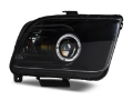 Picture of Raxiom 05-09 Ford Mustang Halogen 2010 Style LED Halo Headlights-Blk HsngClear Lens-Excludes GT500