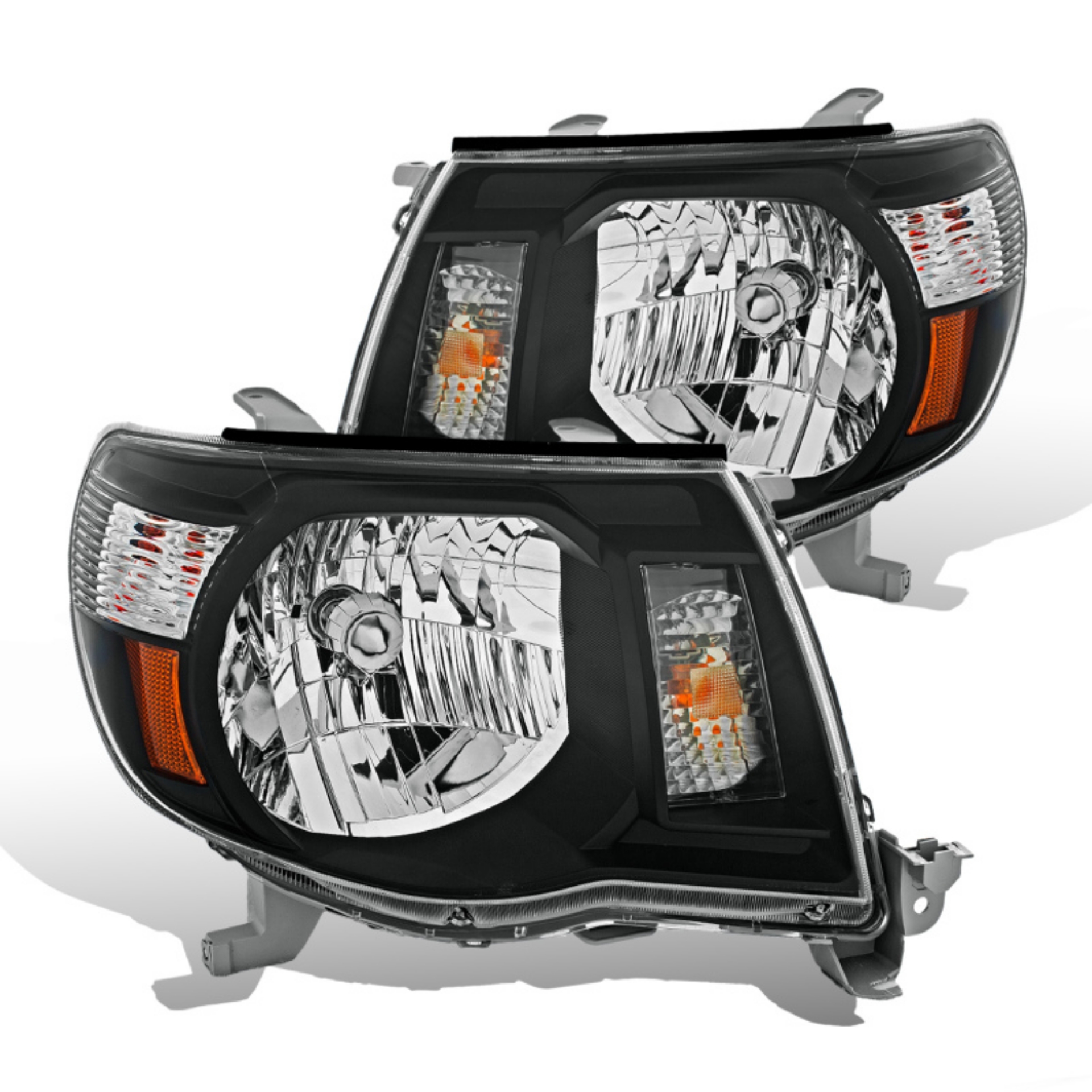 Picture of Raxiom 05-09 Toyota Tacoma Headlights- Black Housing Clear Lens