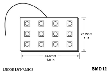 Picture of Diode Dynamics LED Board SMD12 - Cool - White Single